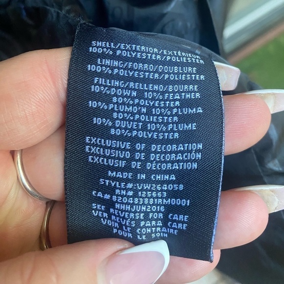 Versace 19.69 Navy Puffer Jacket with Silver Hardware 19V69 I Size: 2X - Picture 13 of 16